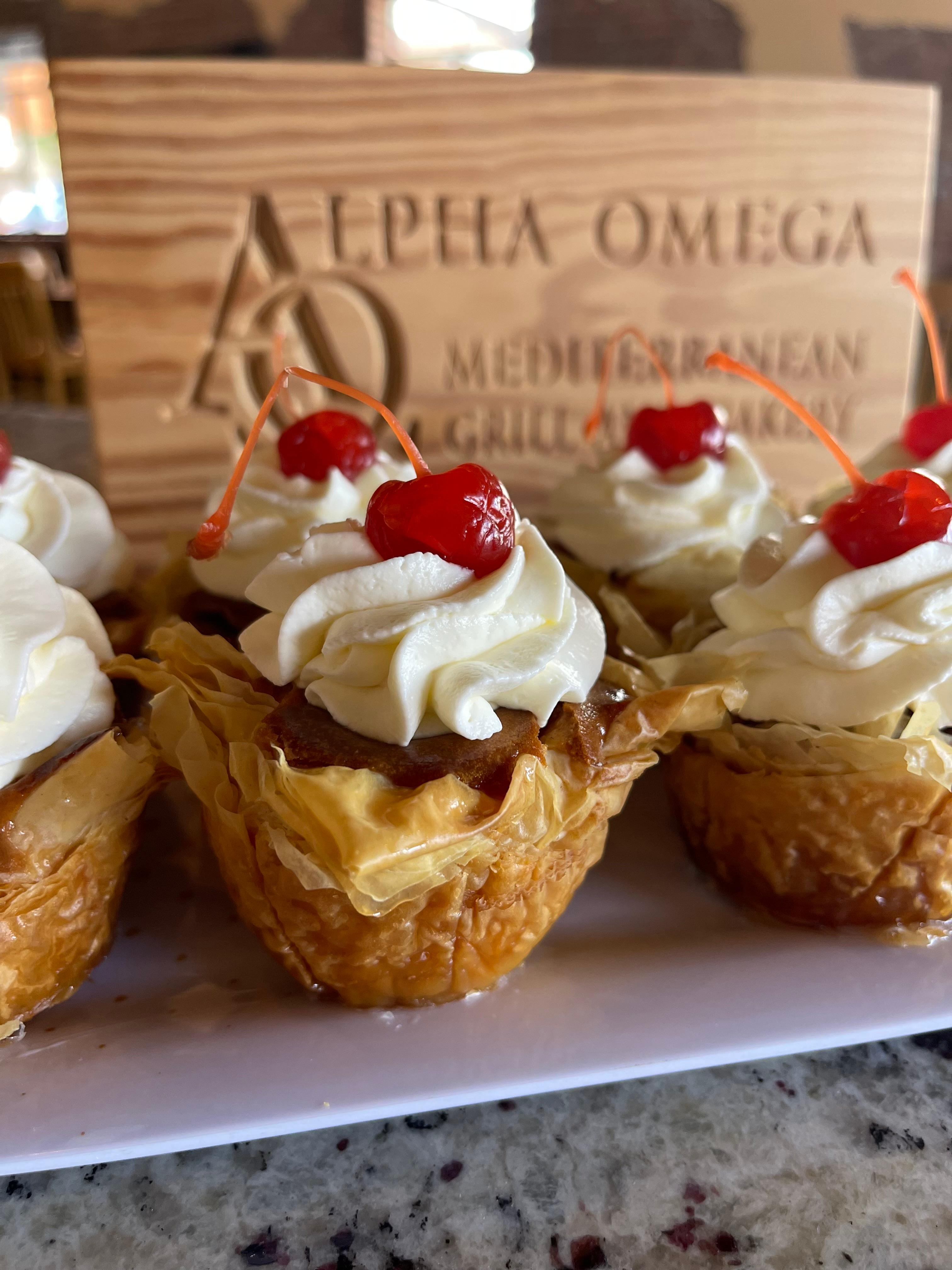 Baklava Tulip Cheesecake.