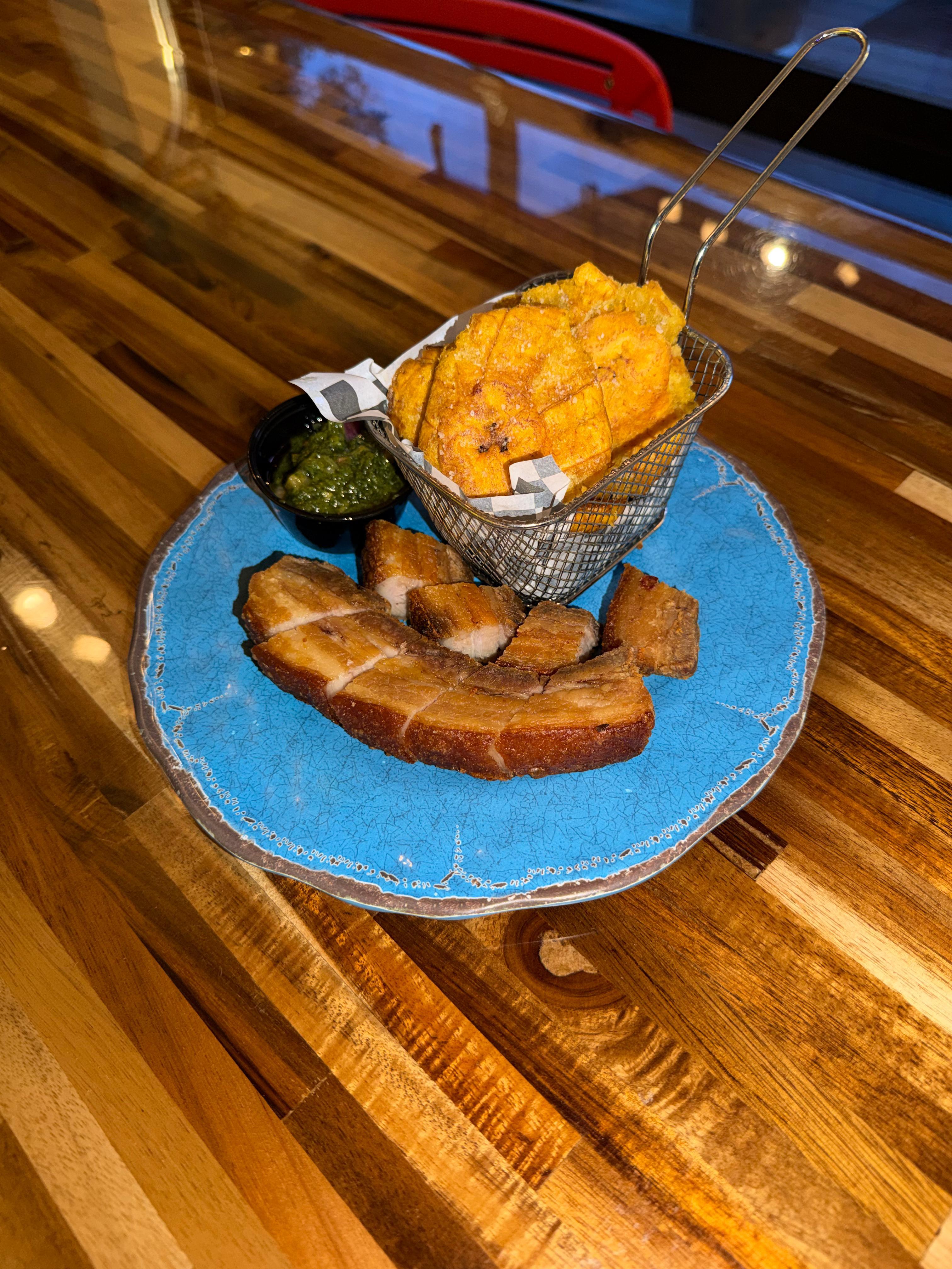 The Chicharrón Plate.