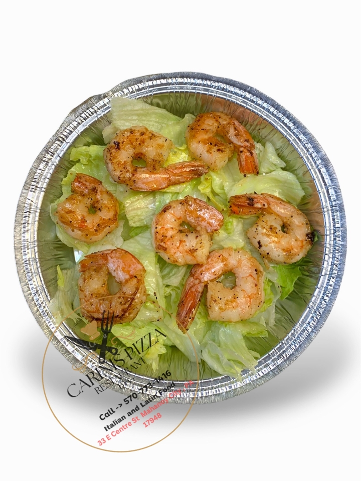 Sides of Salted Grilled Jumbo Shrimps.