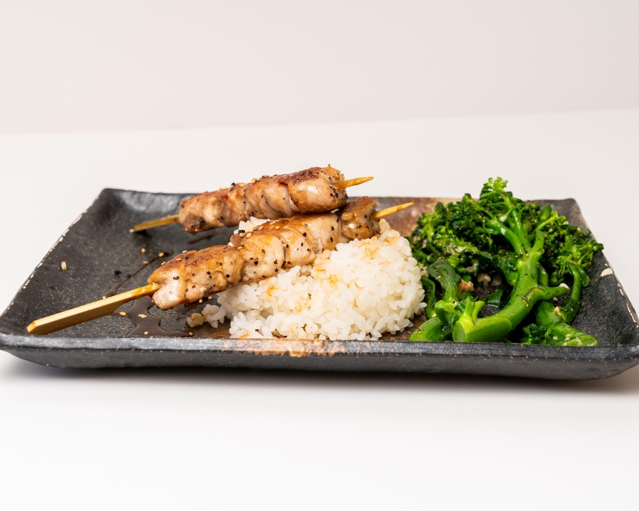 JIDORI CHICKEN SKEWERS.