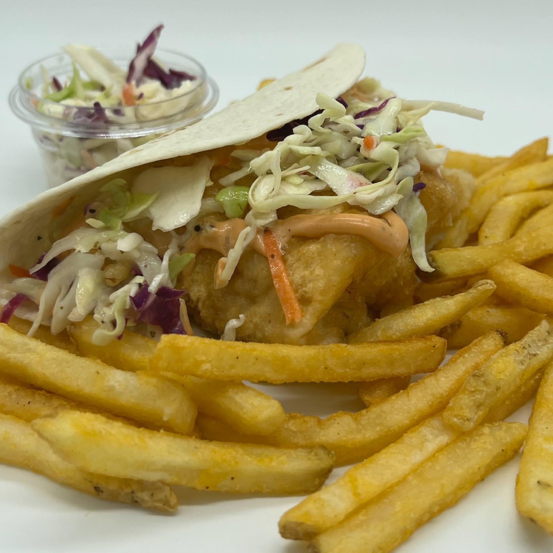 Whitefish Taco Basket.