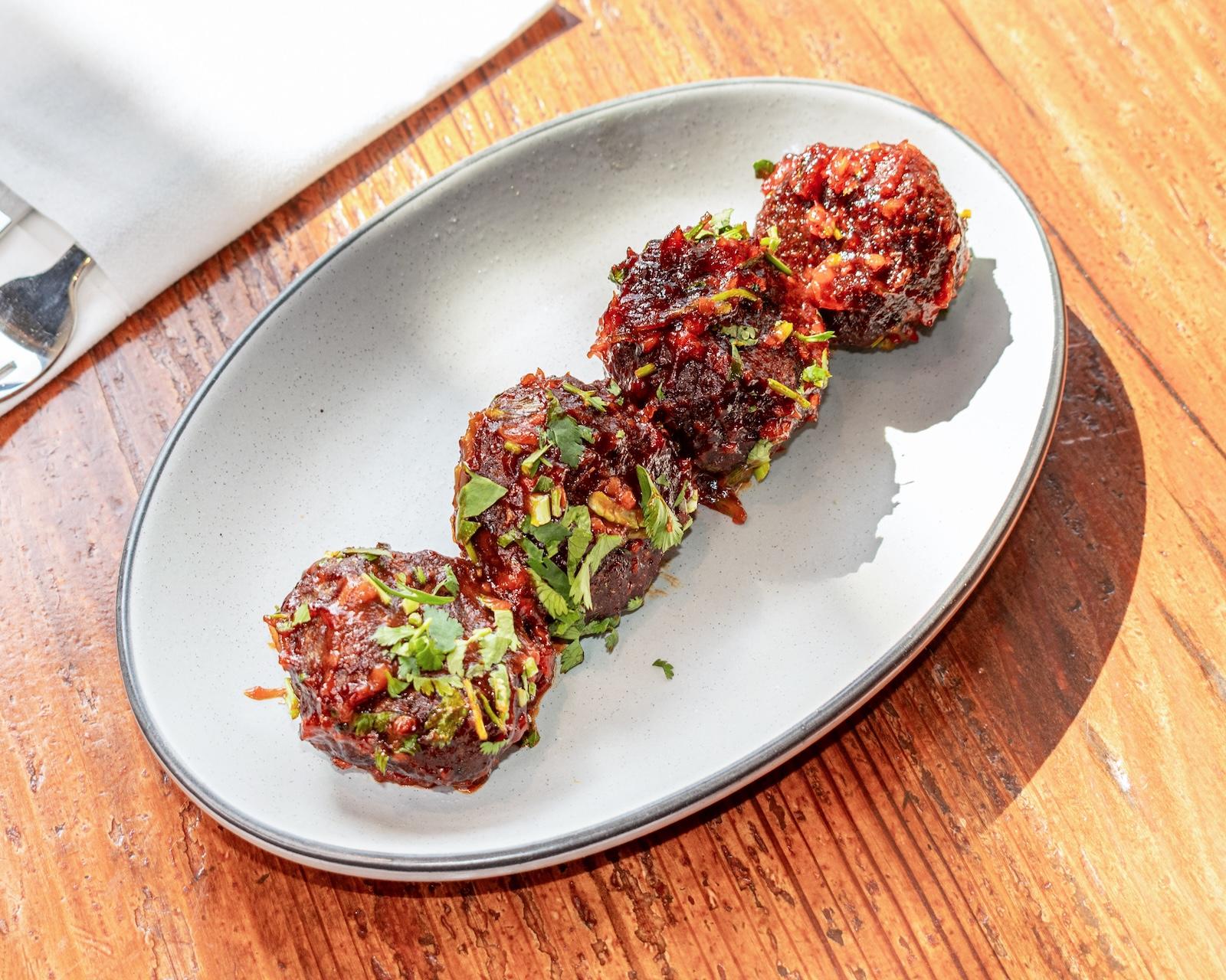 Spicy Lamb Meat Balls.