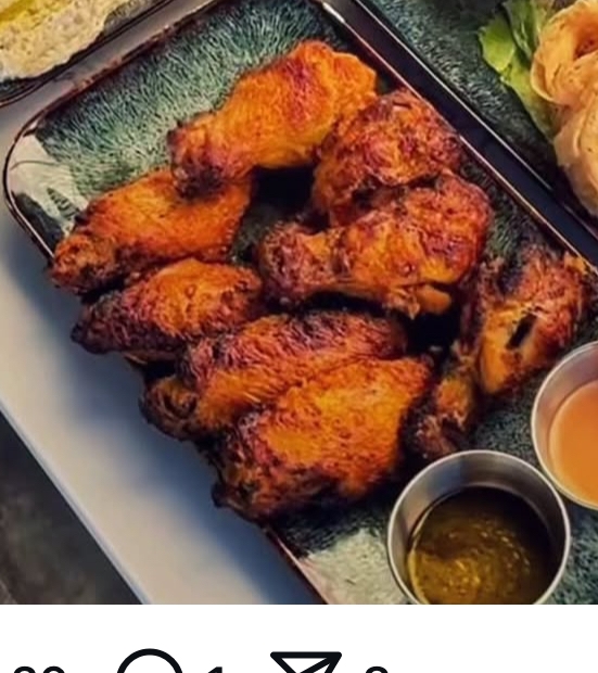 Grilled Chicken Wings.