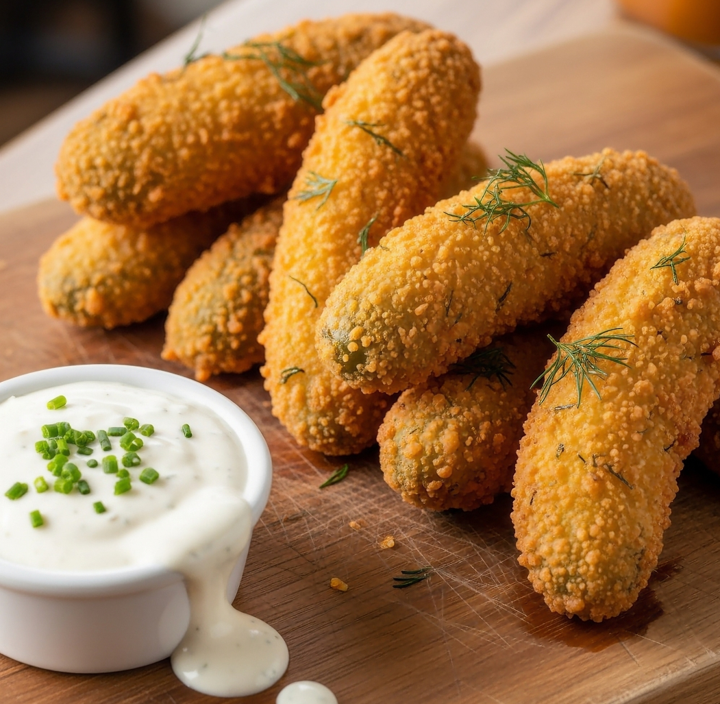 Fried Pickle Spears.