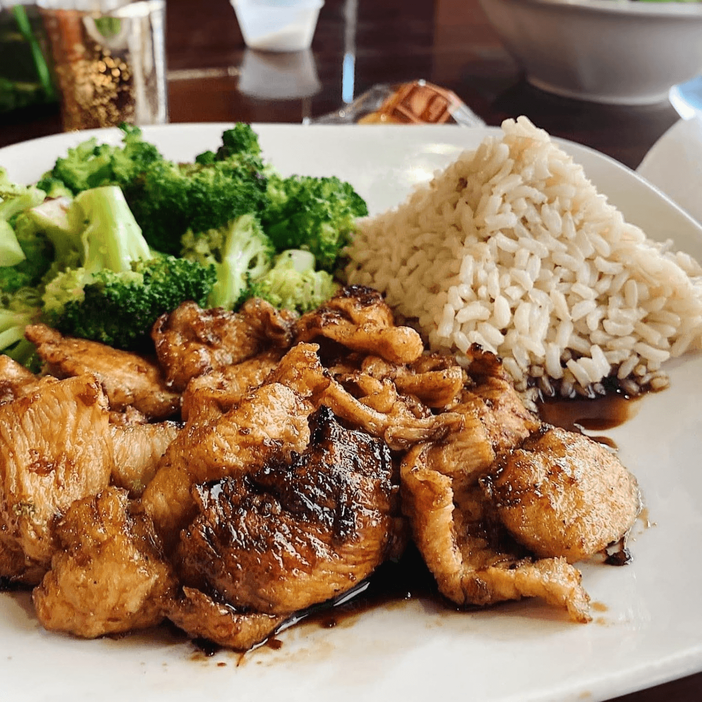 Ginger chicken (dinner).