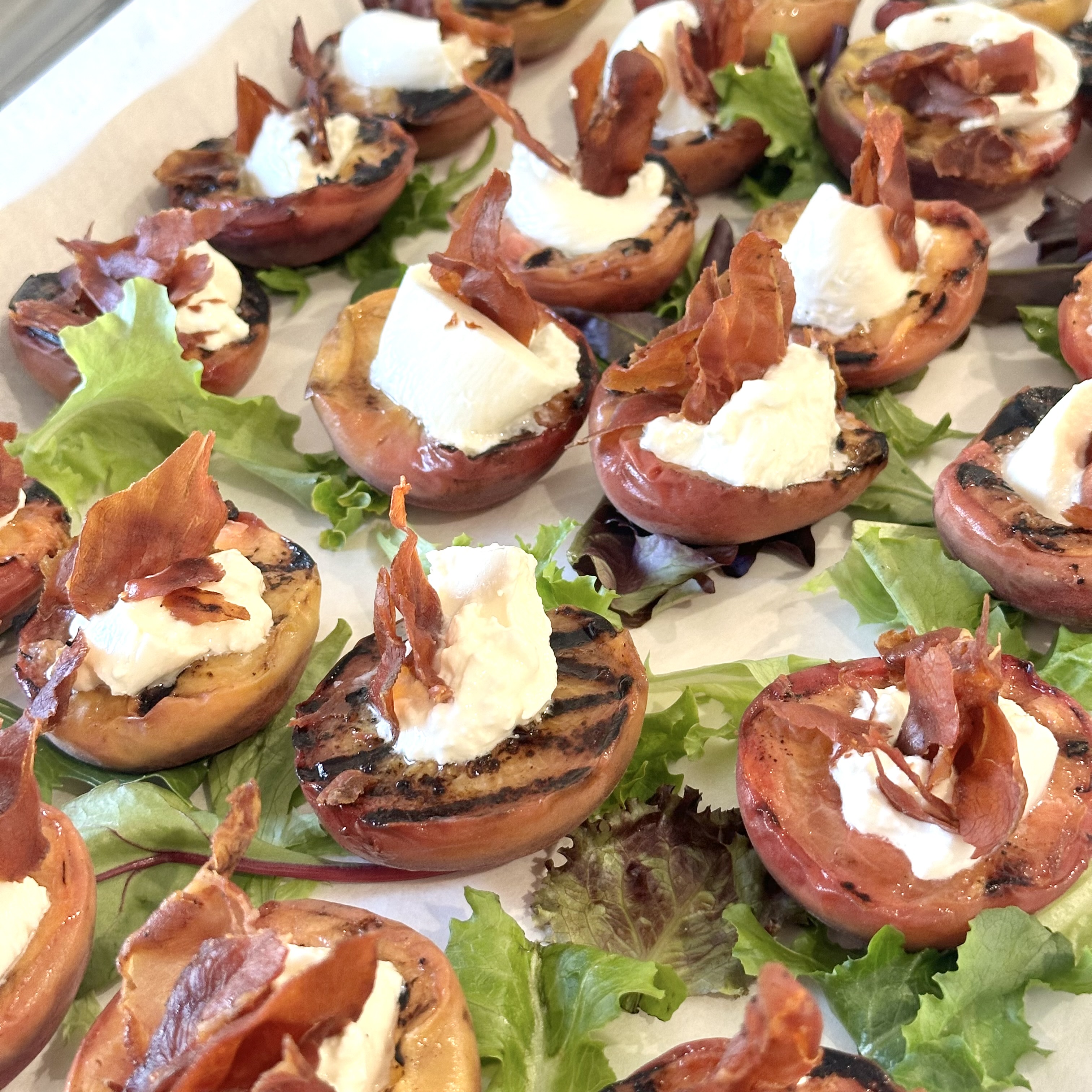 Grilled Peaches Catering.