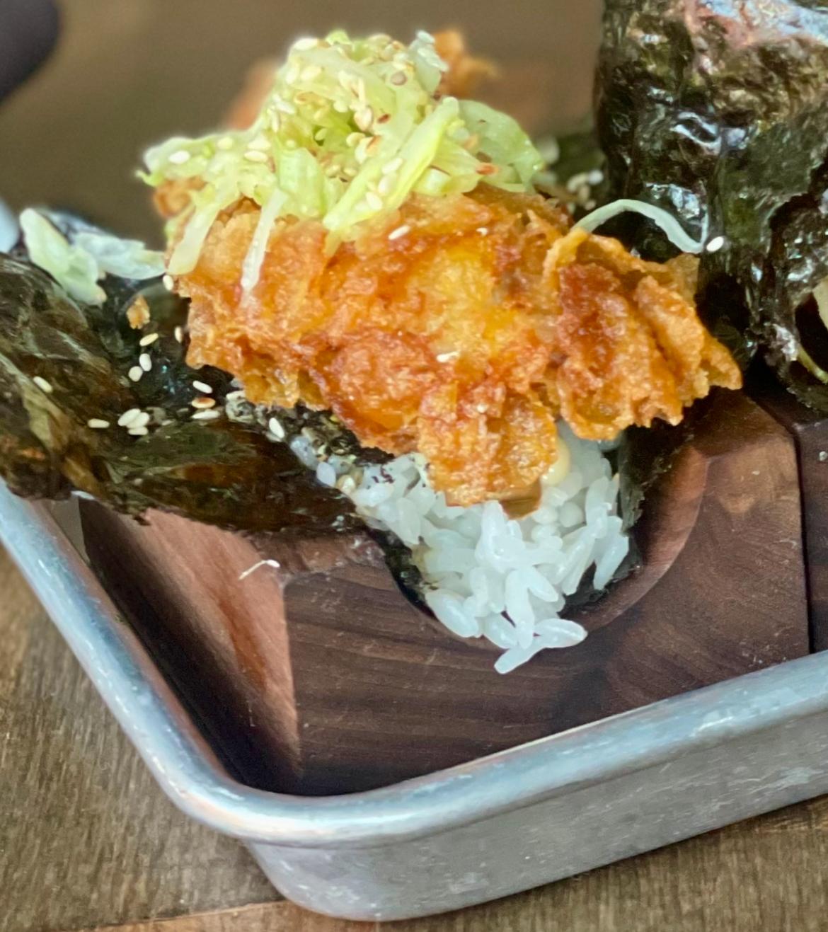 Karaage Chicken Hand Roll.