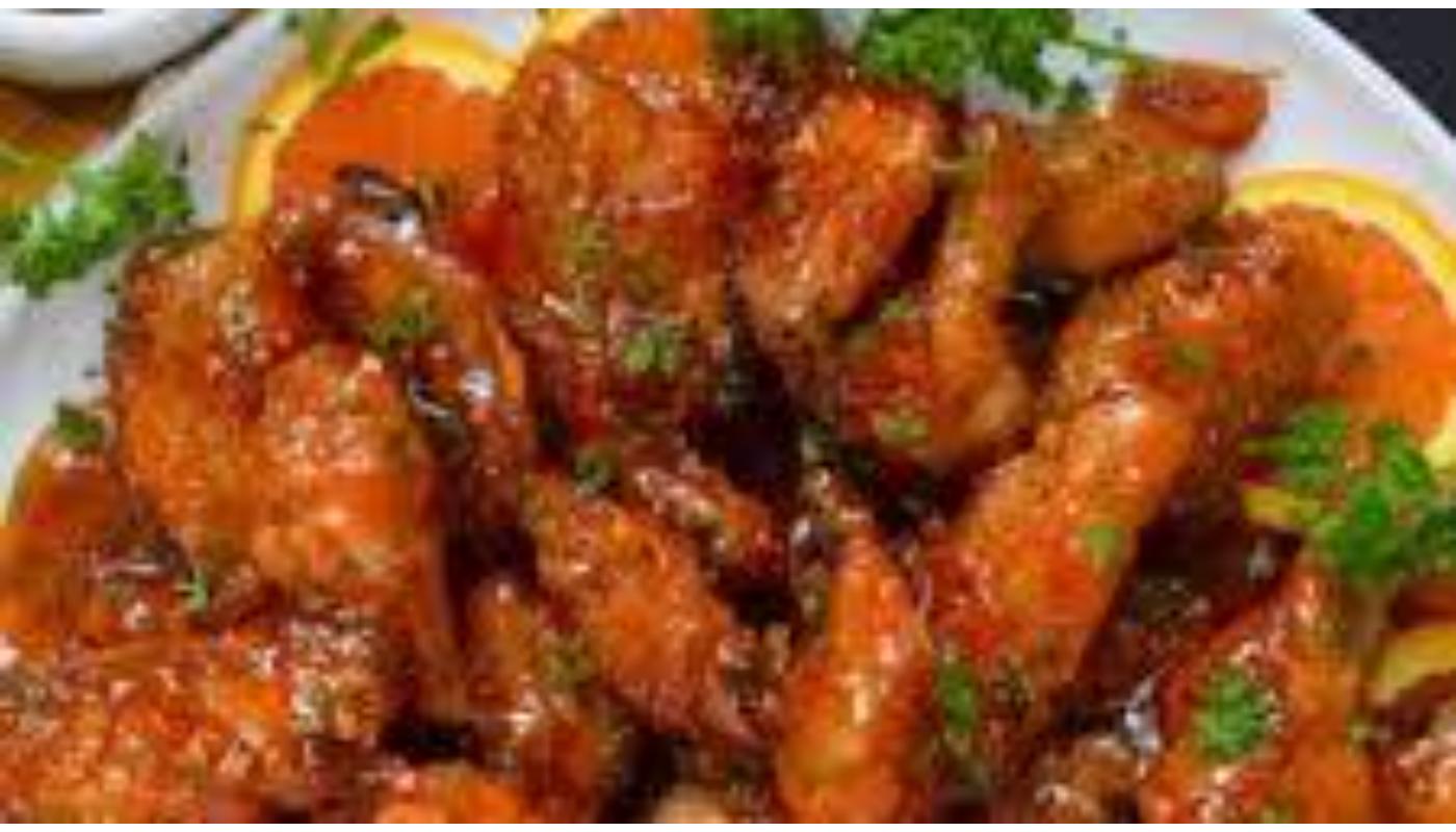 Orange Chicken Wings(6)-Halal.