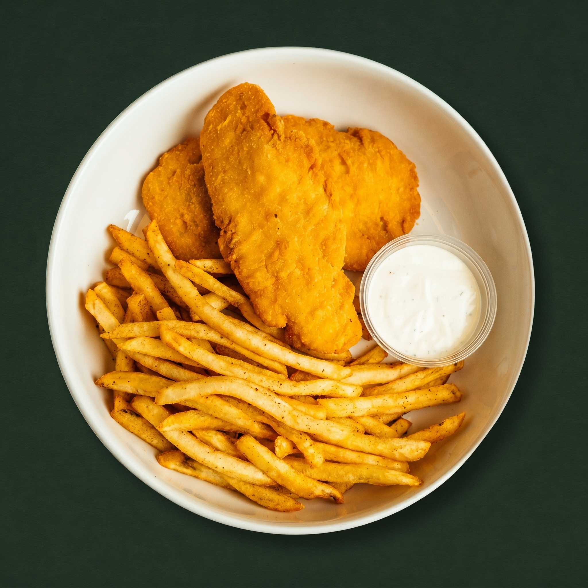 Chicken Tenders and Fries.