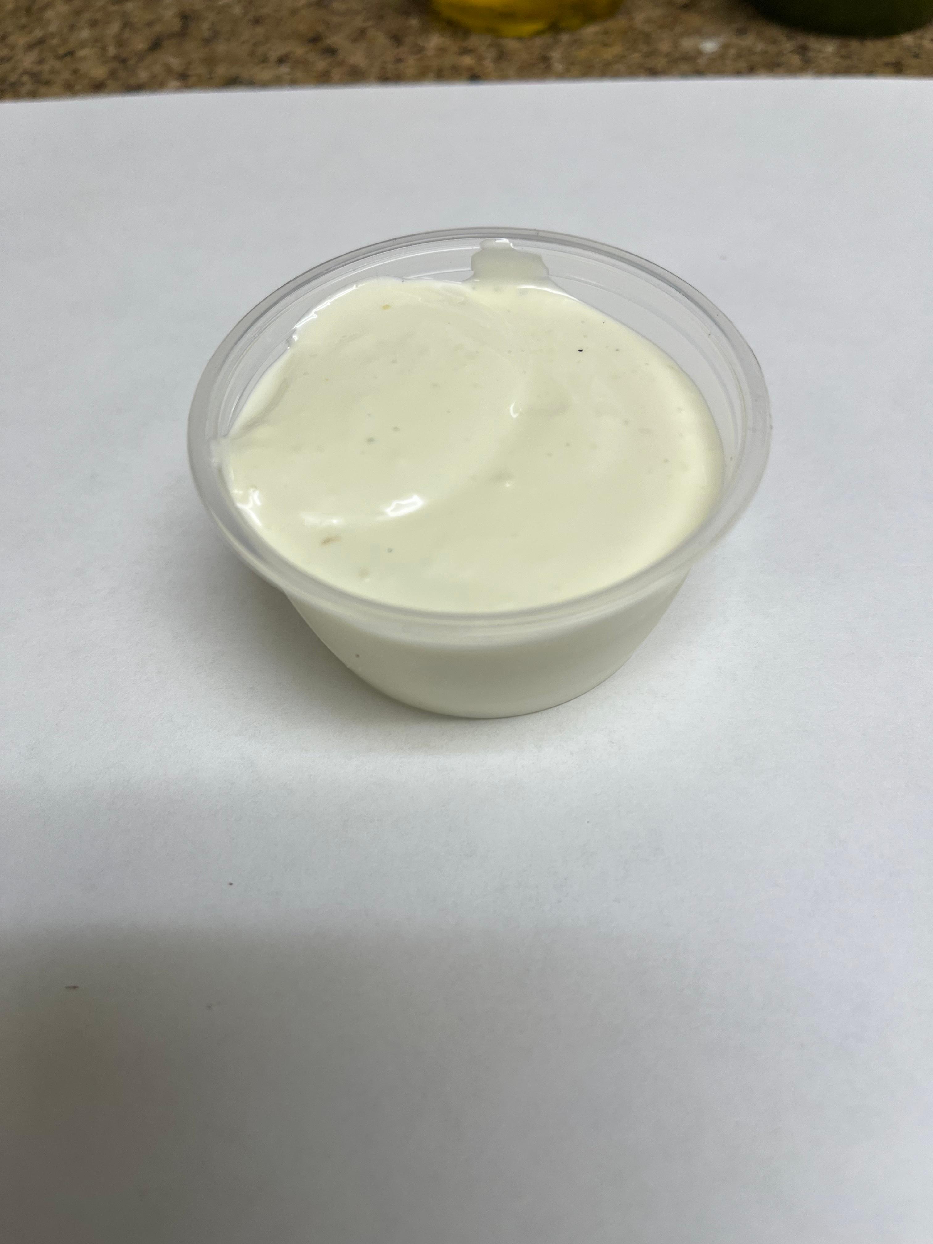 Side of Alfredo Sauce.