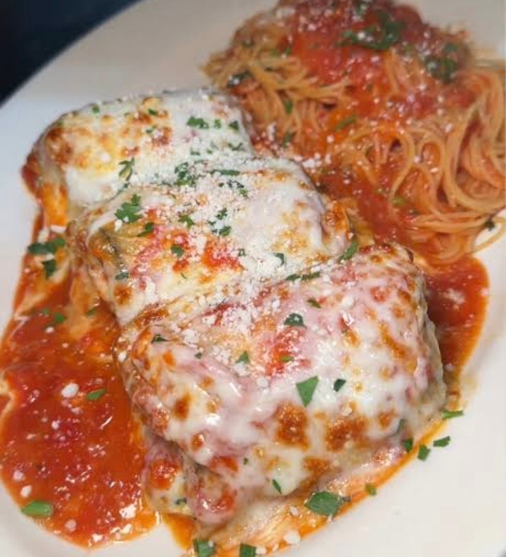 Eggplant Parmigiana.