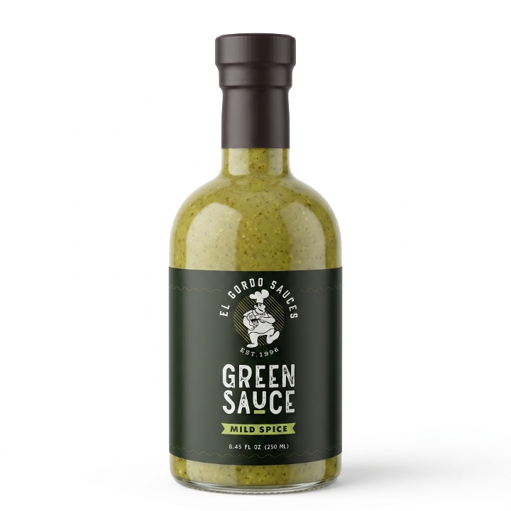 Green Sauce Bottle.