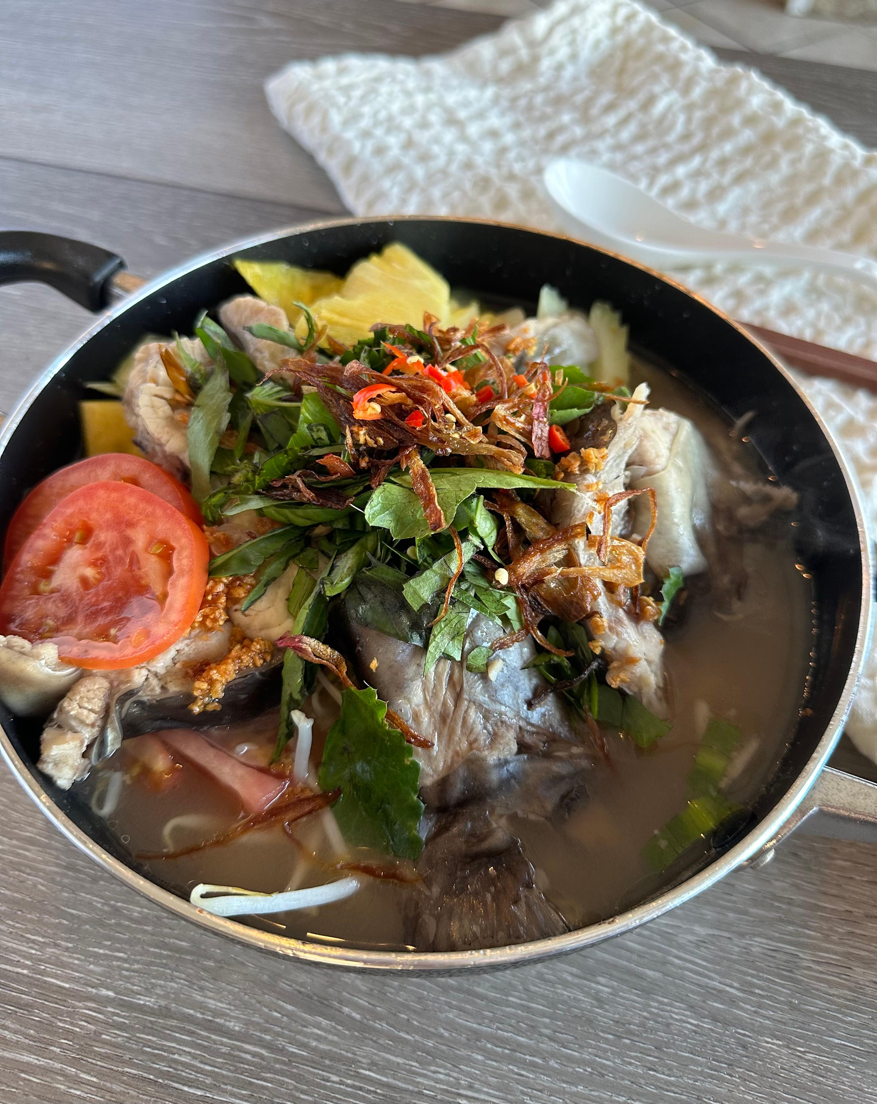 Sour Tamarind Fish Soup (Canh Chua Ca).