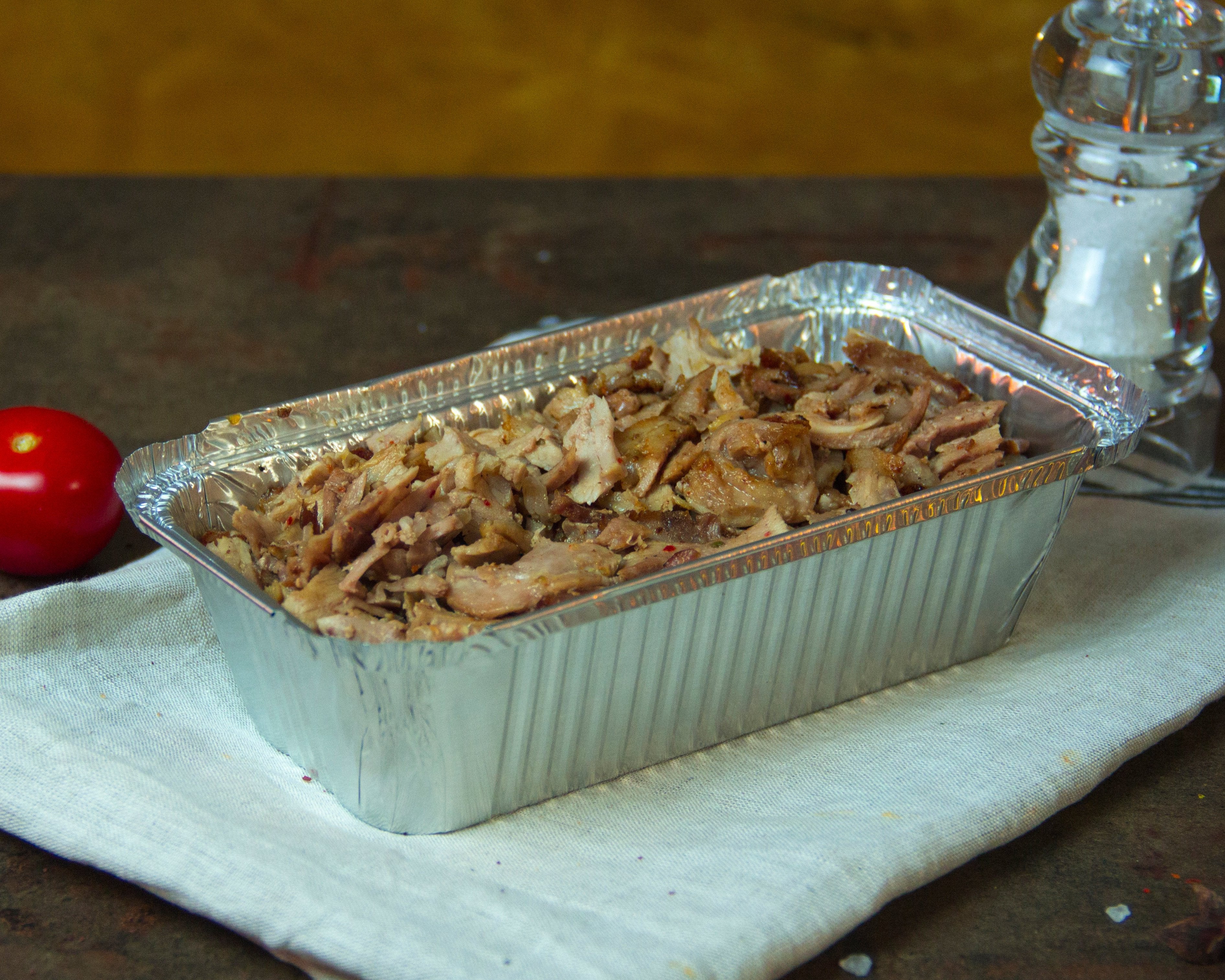 Grande portion de viande kebab
