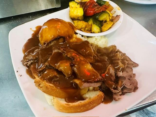 Hot Open Roast Beef.