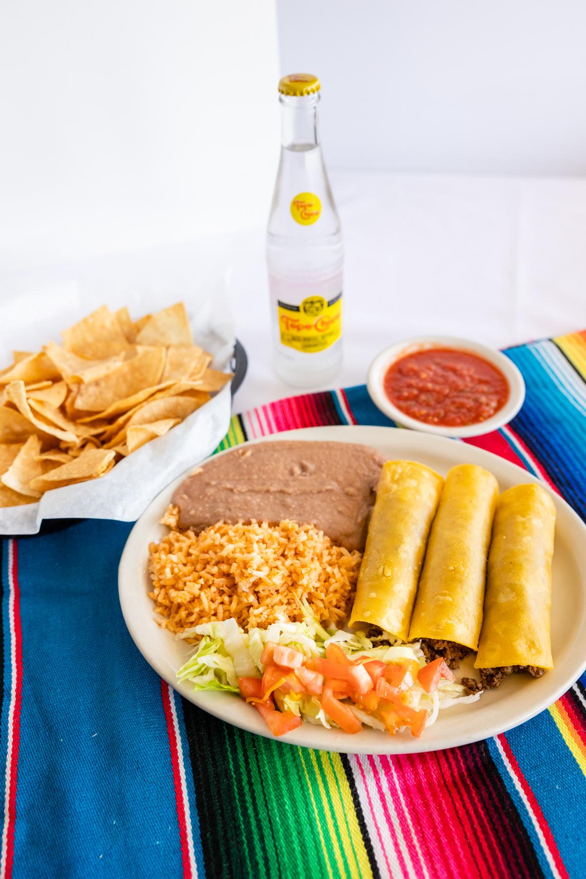 Crispy or Soft Tacos (2) Plate.