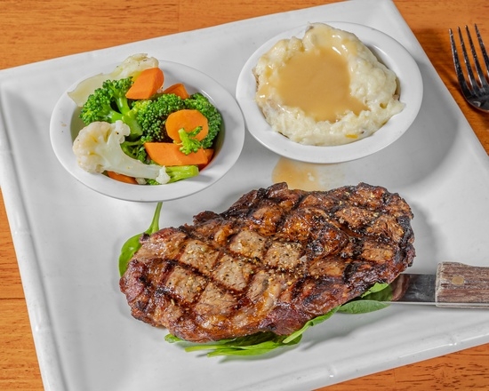 12OZ RIB EYE STEAK.
