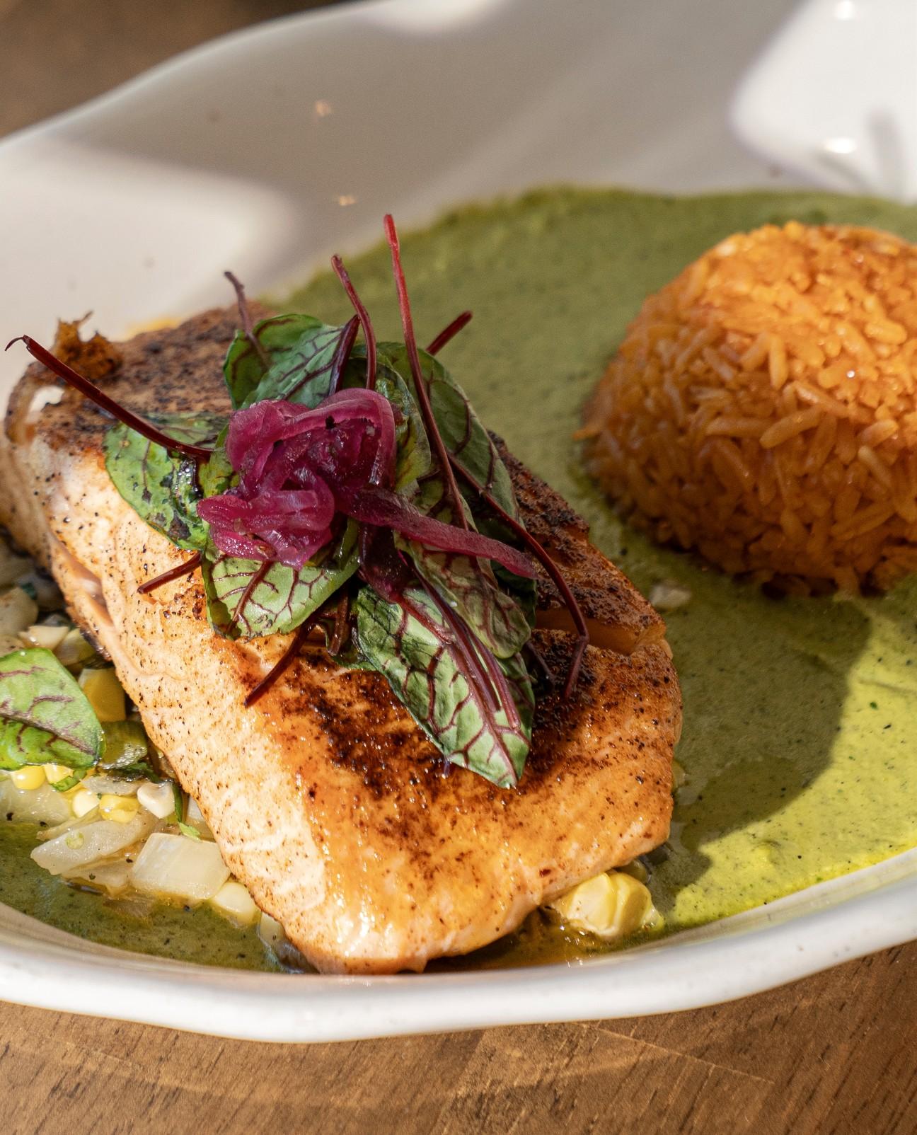 Seared Salmon.