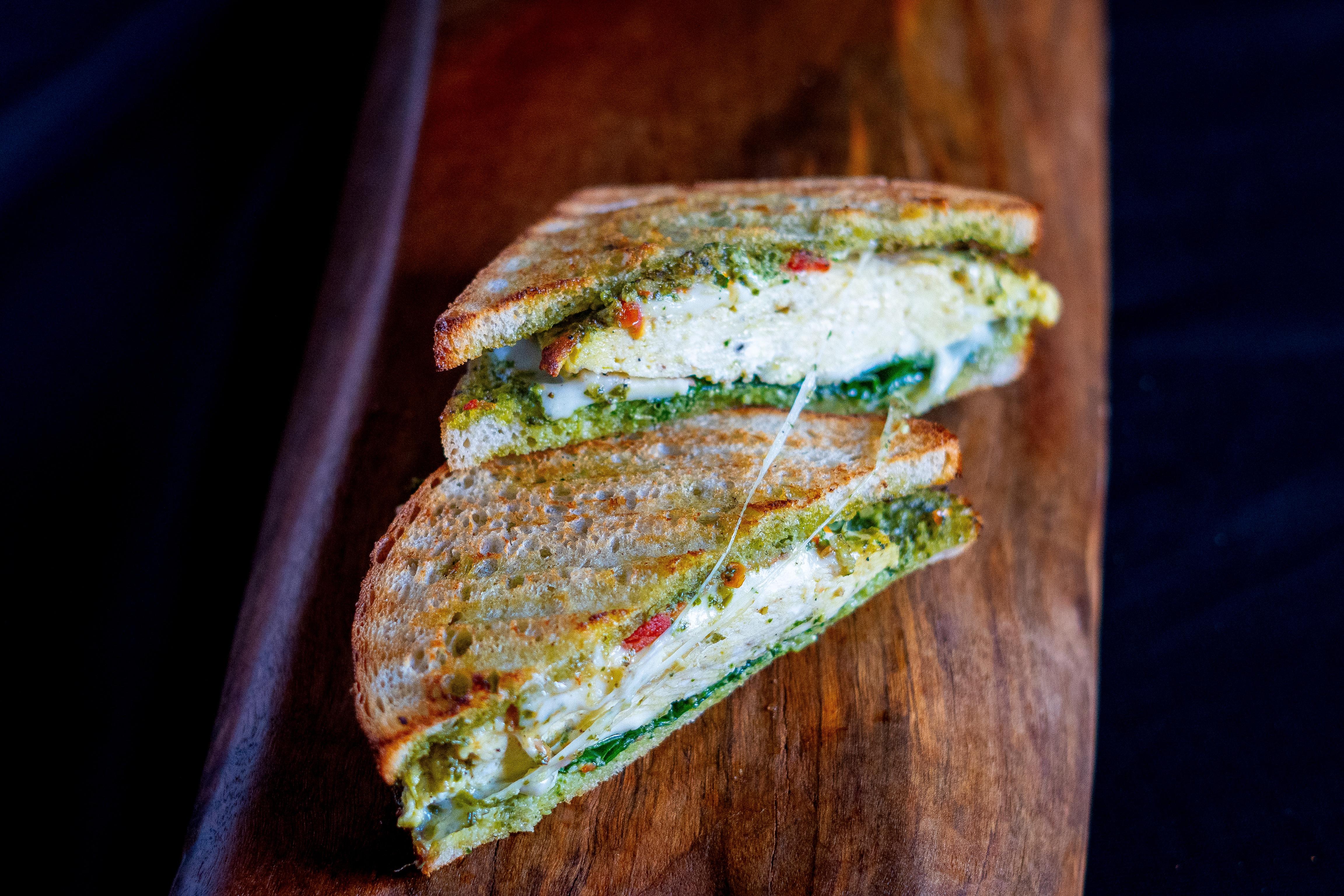 Pesto and Egg.