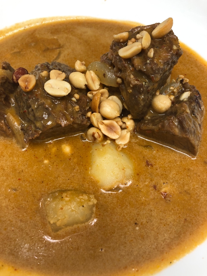 Slow Braised Short Rib Massaman Curry.