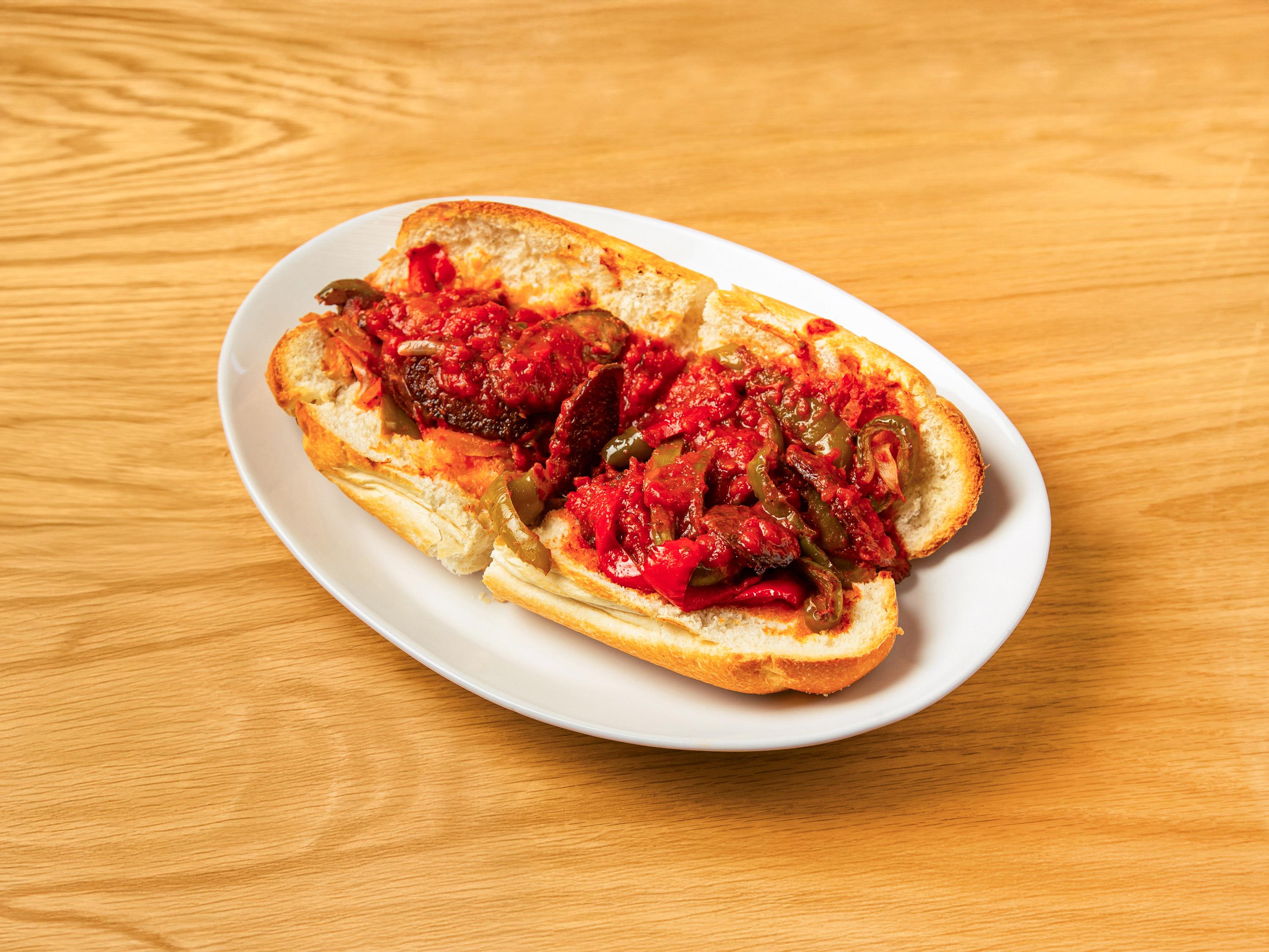 Sausage and Peppers Hero.