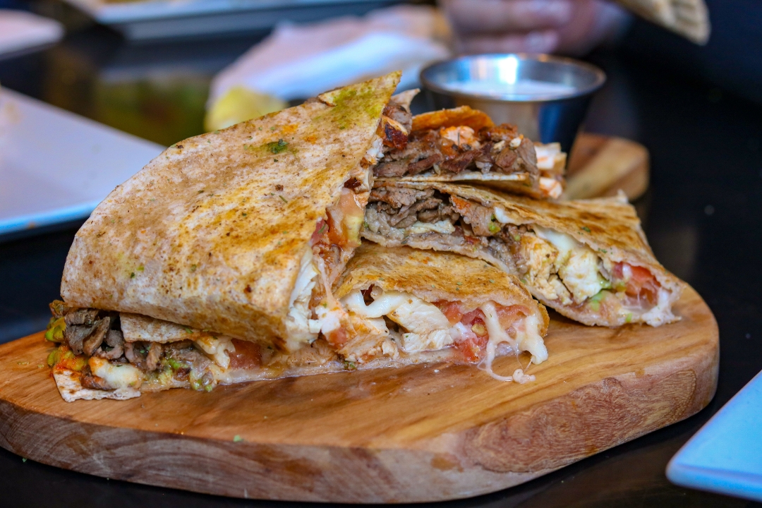 Veggie Quesadilla.