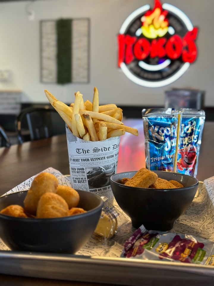 Kids Corn Dog & Fries.