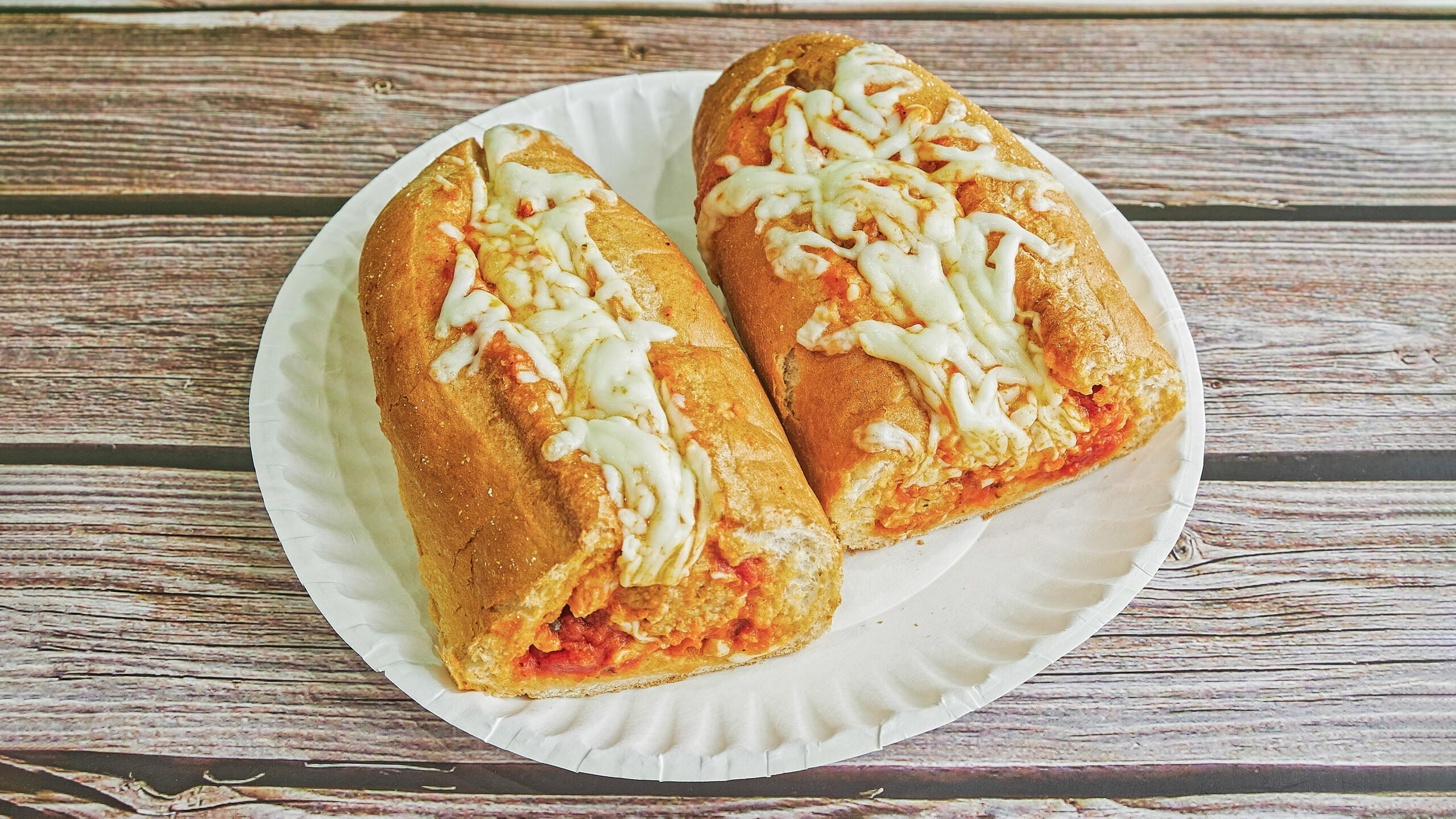 Meatball Parmesan Sub.