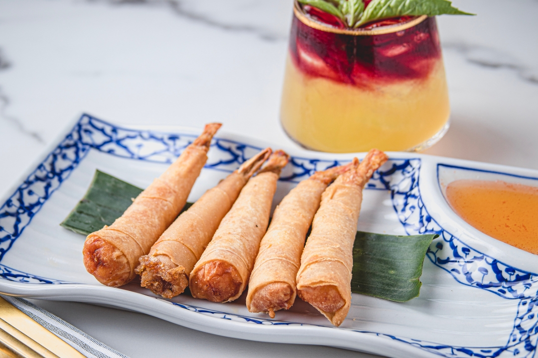 Shrimp in a Blanket.