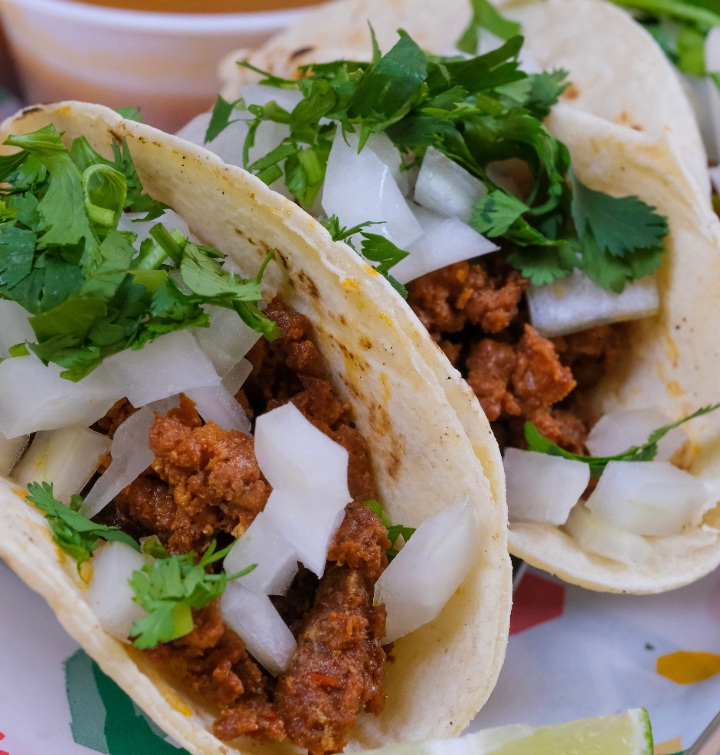 (3) Chorizo Taco (Chorizo).