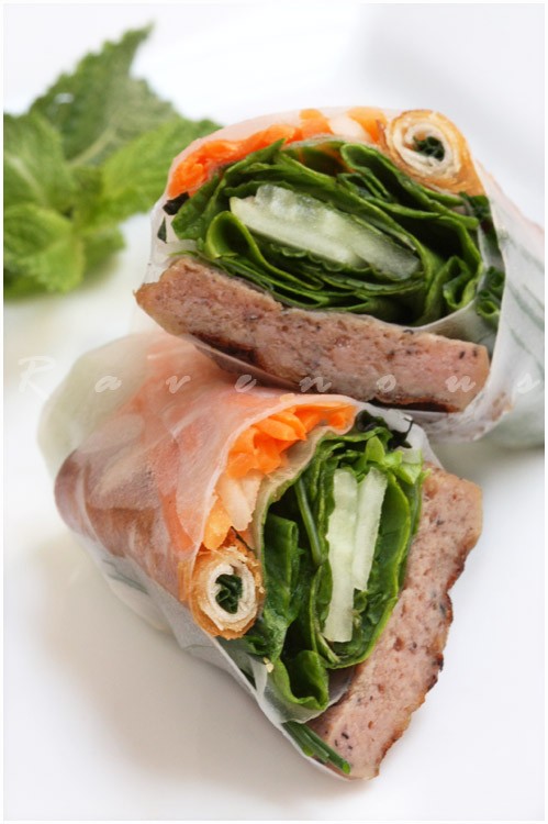 Grilled Pork Spring Rolls (Nem Nướng Cuốn).