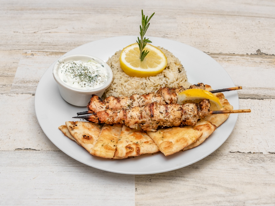 Chicken or Pork Gyro Platter.