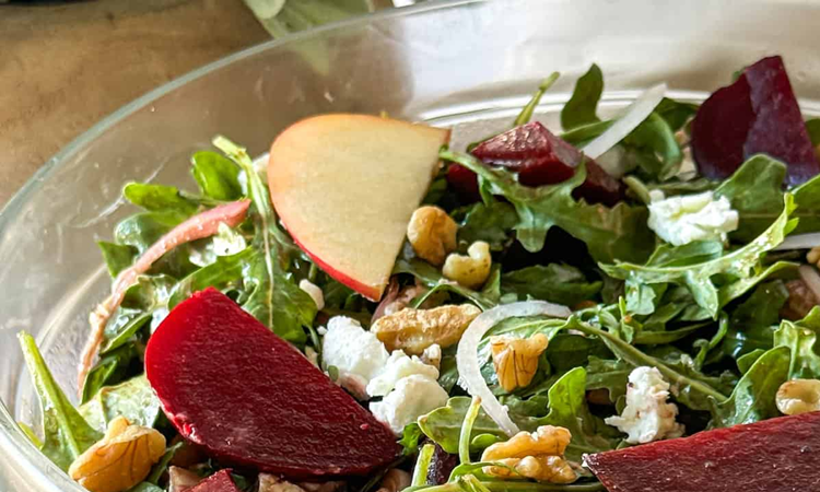 Beet & Goat Cheese Salad.