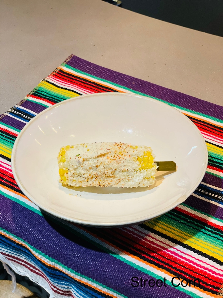 1\2 Pan Of Street Corn.