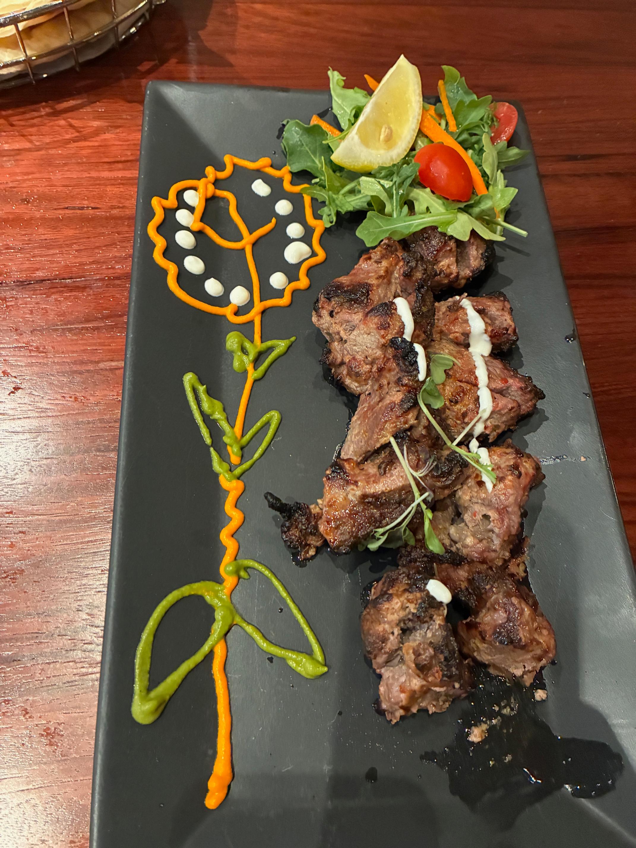 Lamb Boti Kebab.