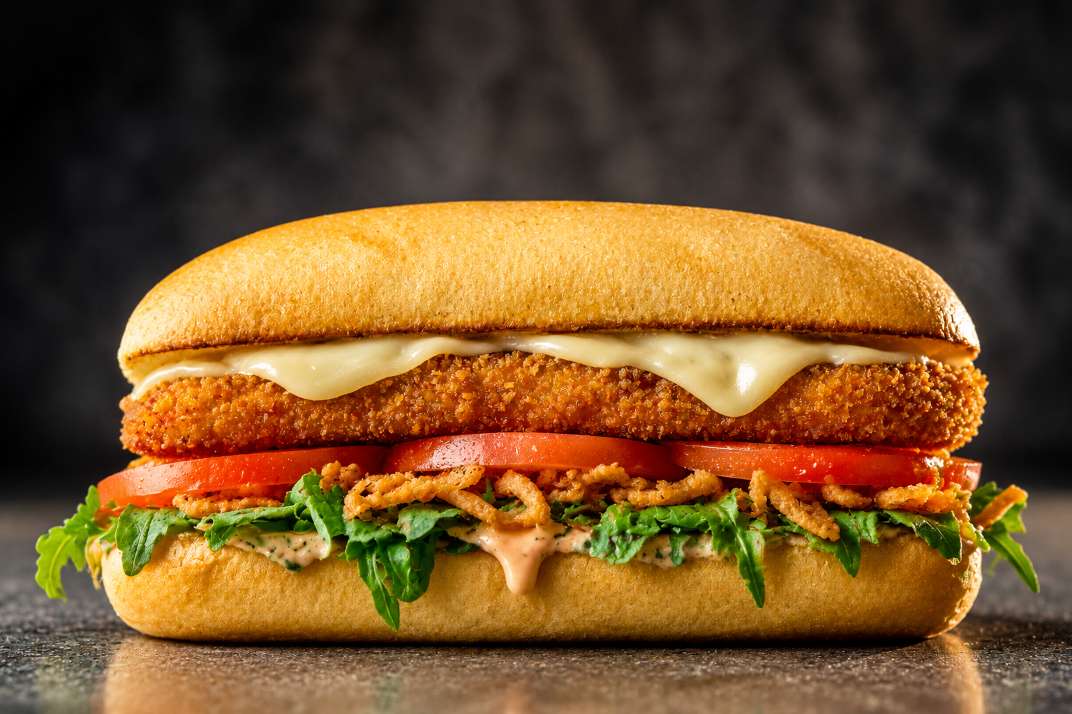 Chicken Schnitzel Sandwich.