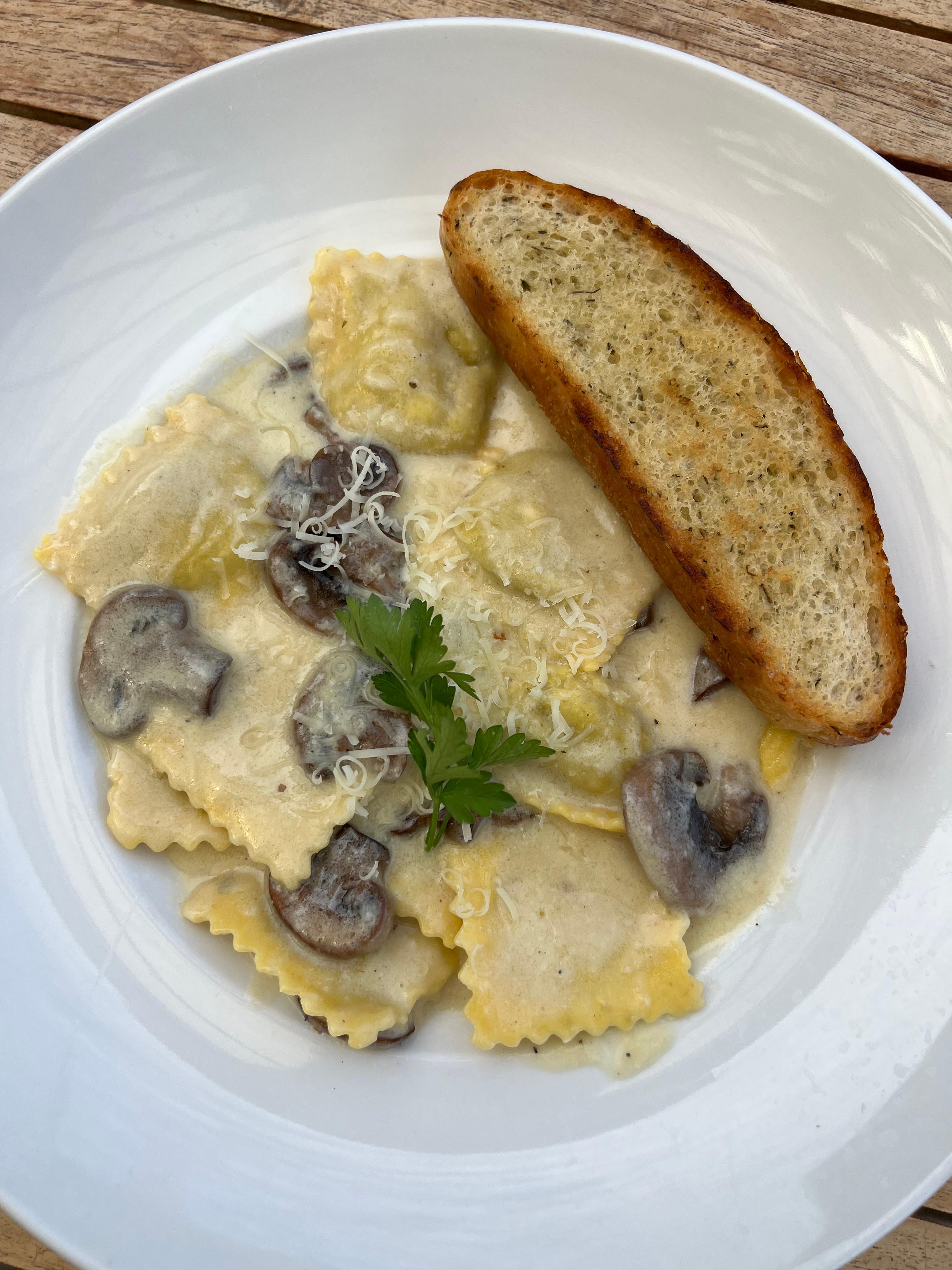 Table Mountain Ravioli.