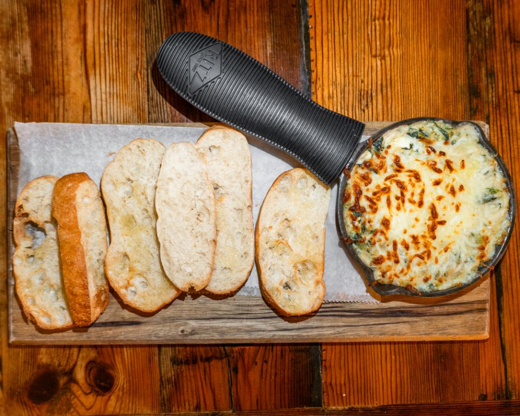 Baked Spinach & Artichoke Dip.