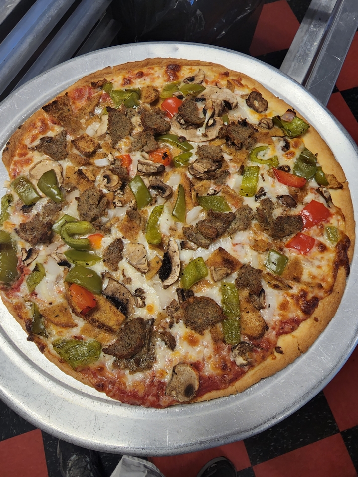 2 LG PIZZAS W/1 TOPPING.