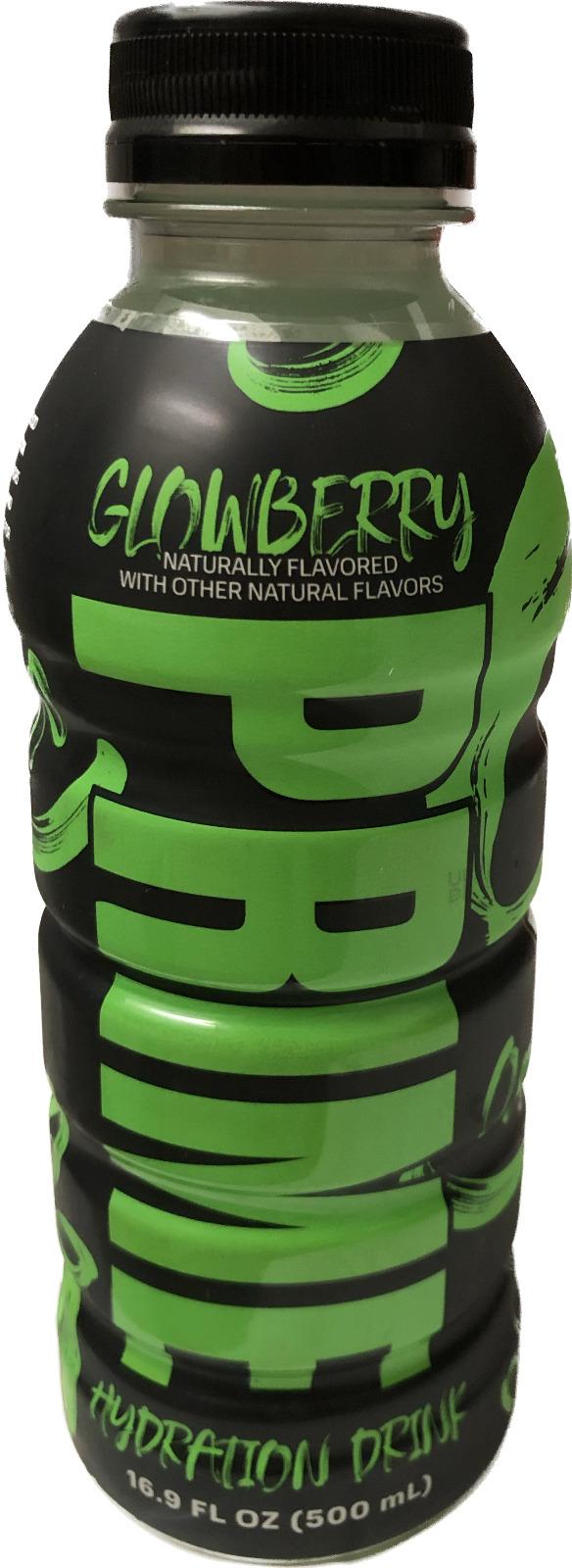 New Prime Hydration Drink Glowberry Flavored 1 16.9 Fl Oz Bottle Logan Ksi Rare.