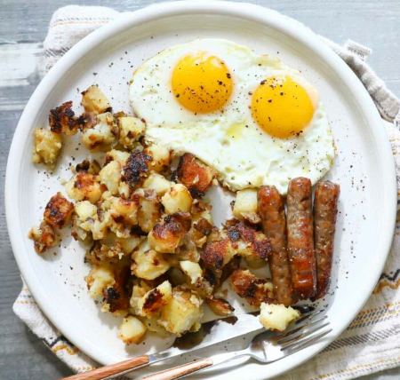 Two Eggs with Meat.