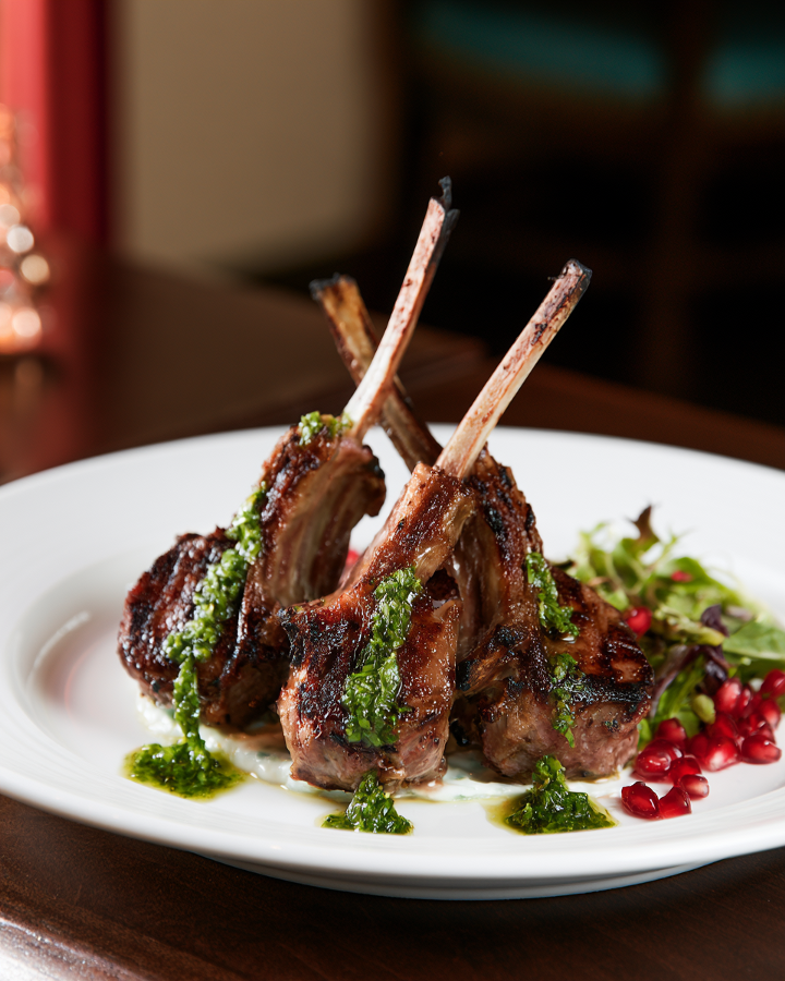 Herb-Marinated New Zealand Lamb Chops.