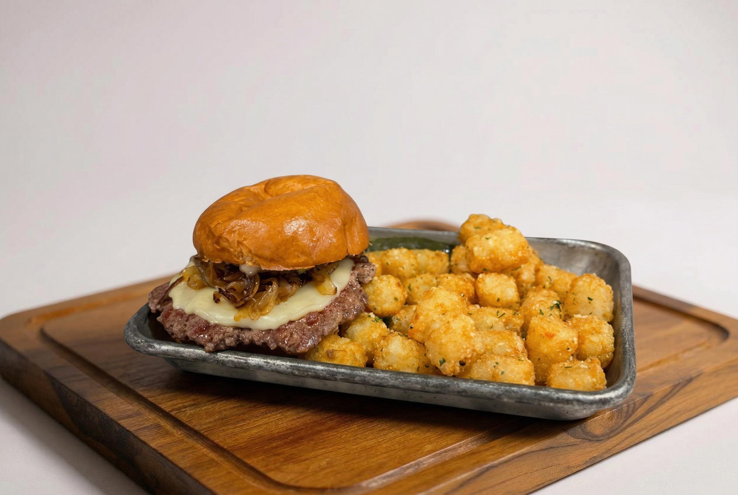 The Sandman Olive Burger.