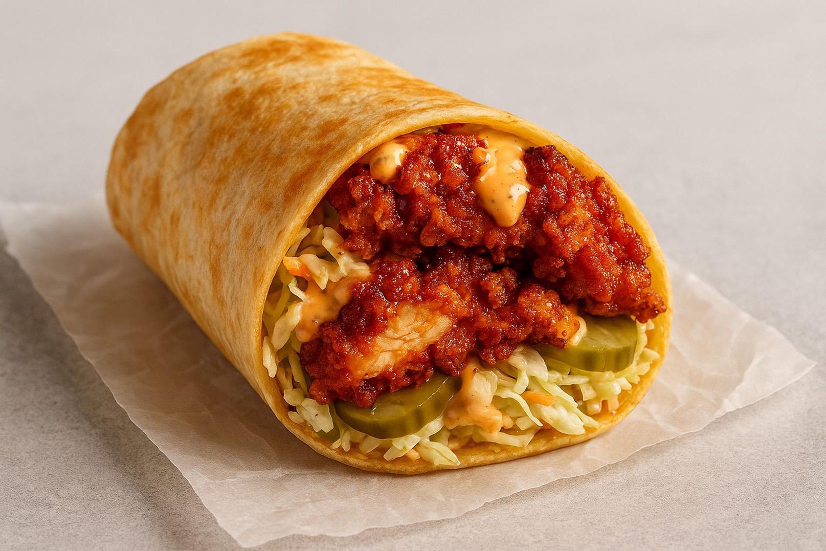 Crispy Chicken Burrito.