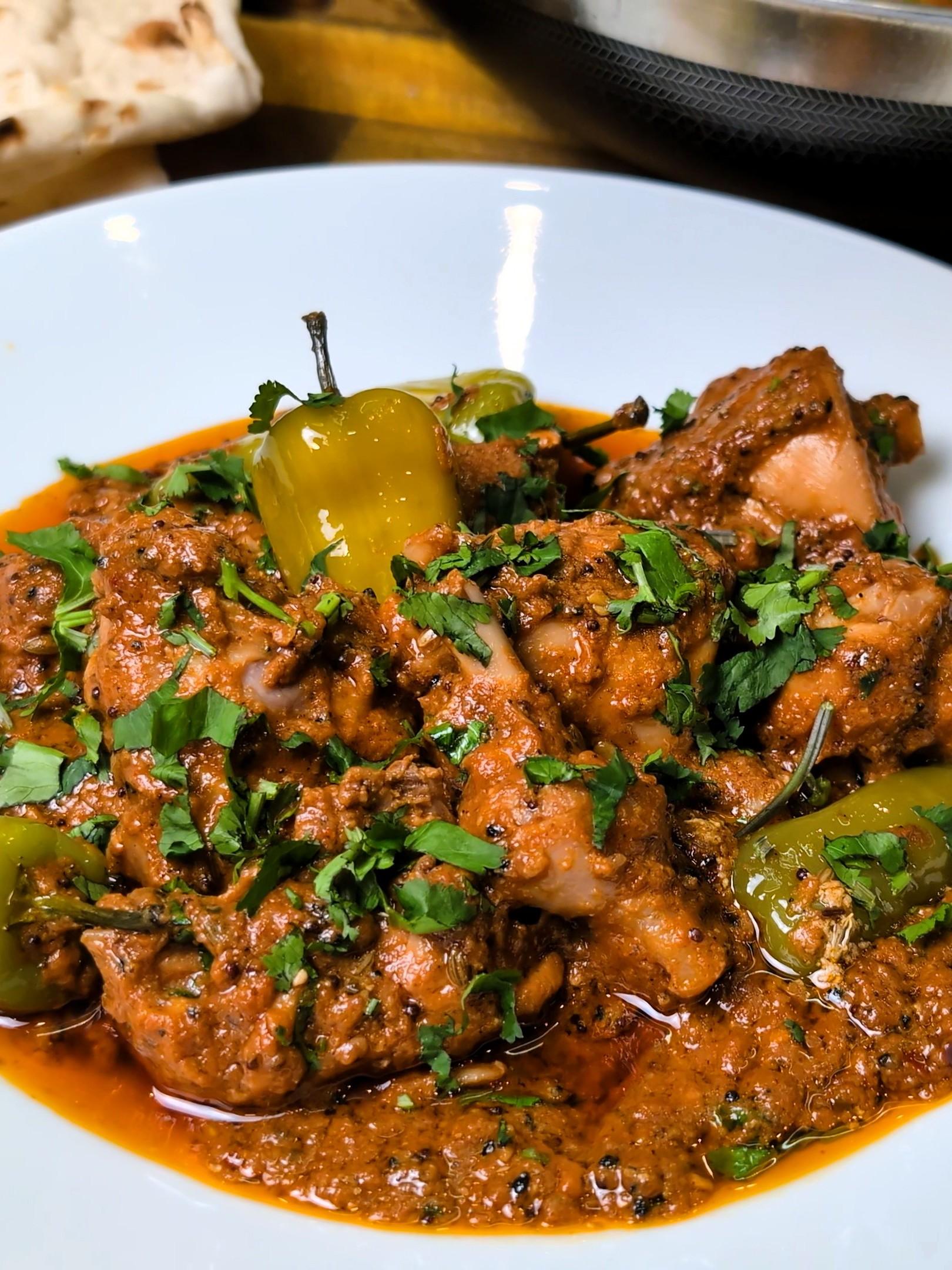 Achari Chicken Curry.