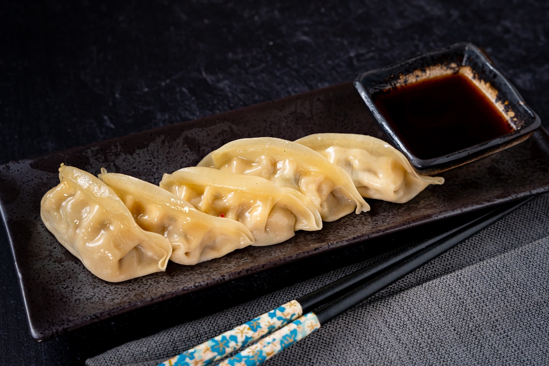Pan Fried Pork Gyoza.