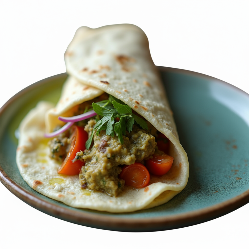 Tabouli & Baba Ganoush Wrap.