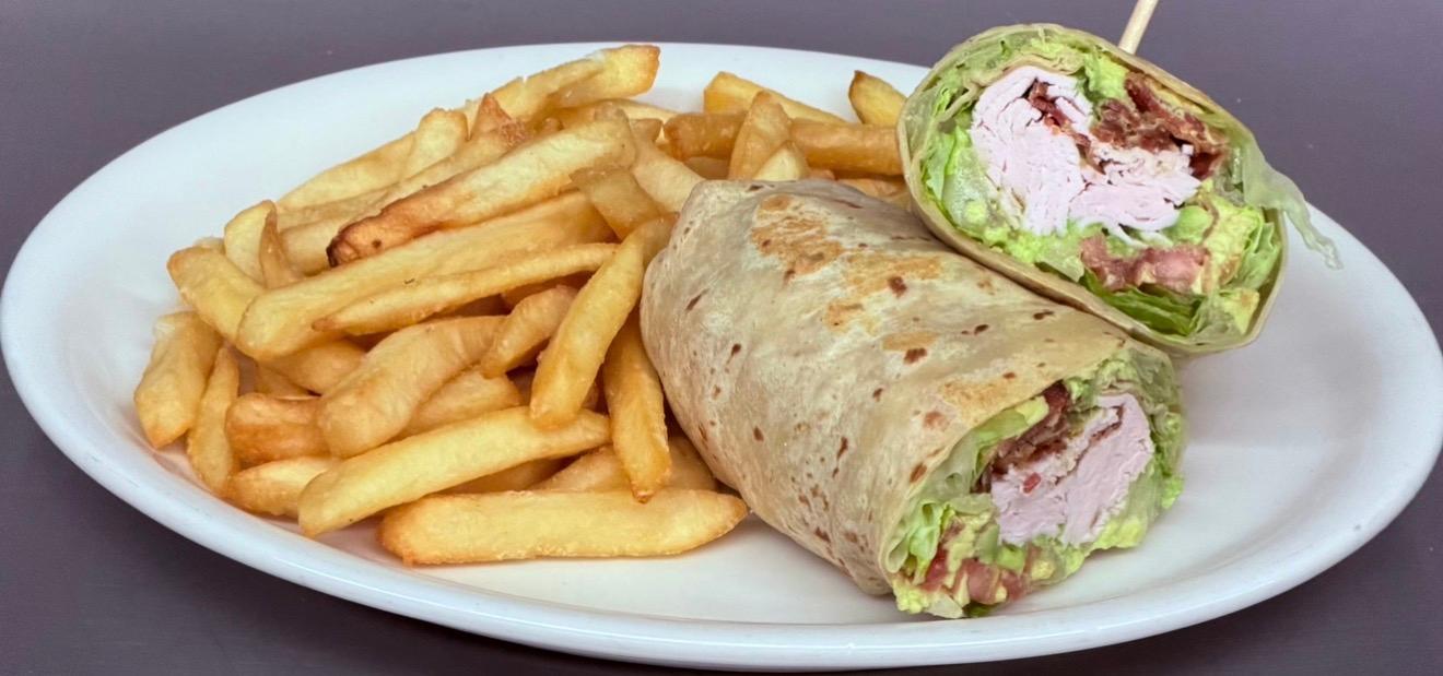 Roast Turkey  Avocado BACON ranch Wrap.