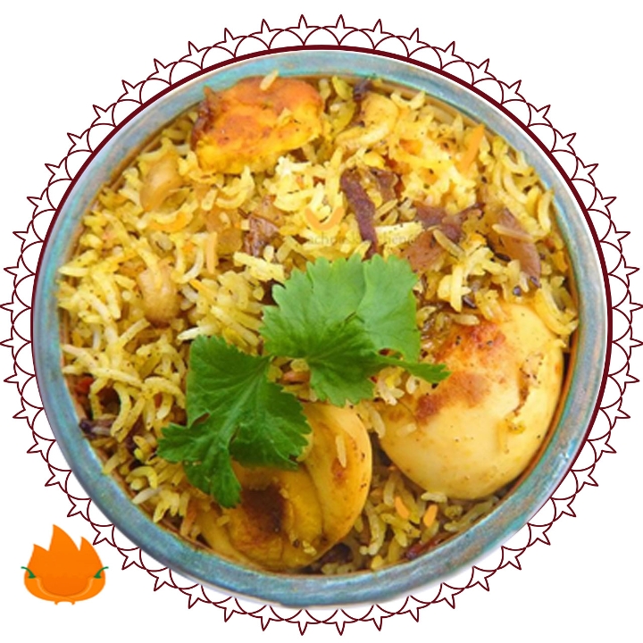 Dakshin Special Egg Biryani.