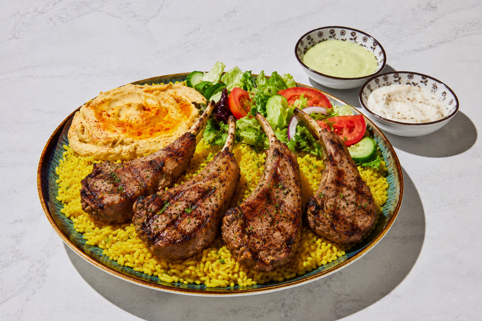 Lamb Chops Plate.